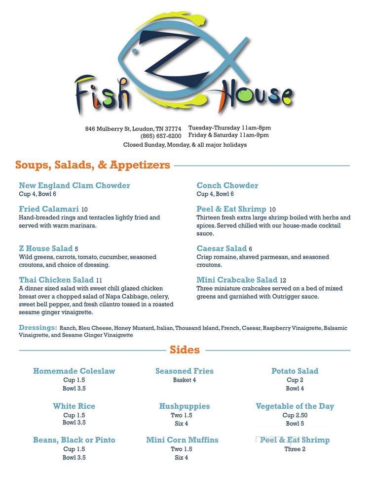 Z Fish House - Loudon, TN