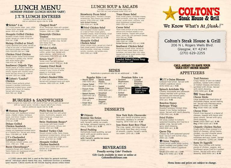 Colton's Steakhouse - Glasgow, KY