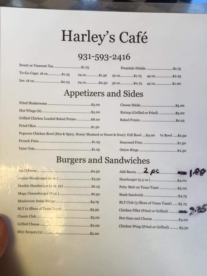 Harley's Restaurant - Lobelville, TN