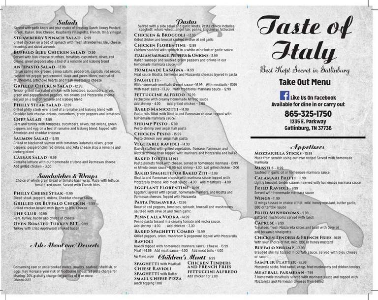 Taste of Italy - Gatlinburg, TN