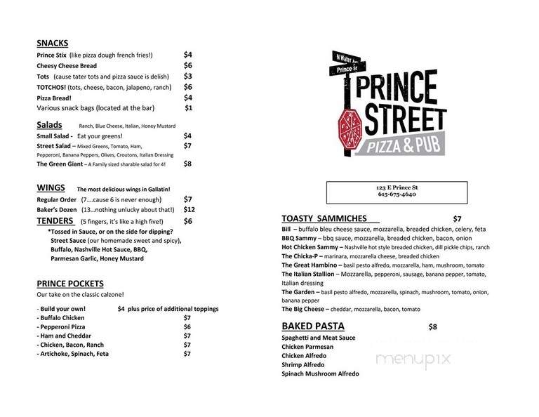 Prince Street Pizza and Pub - Gallatin, TN