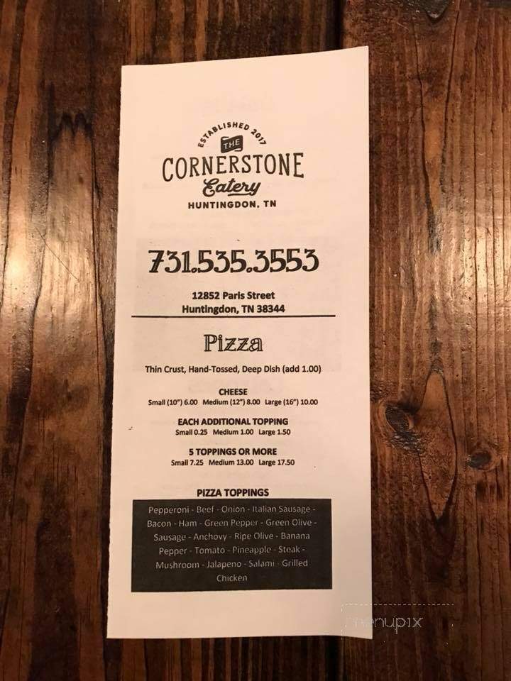 The Cornerstone Eatery - Huntingdon, TN