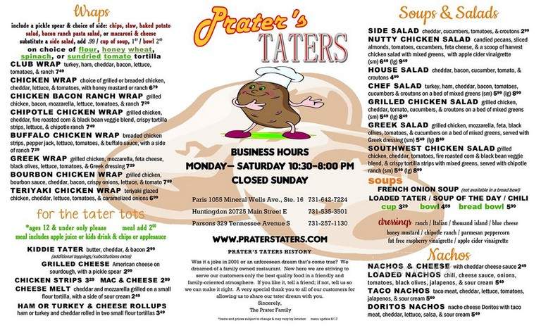 Prater's Taters - Paris, TN