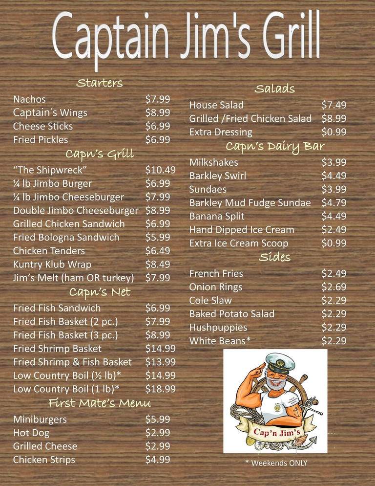 Captain Jim's Grill - Cadiz, KY