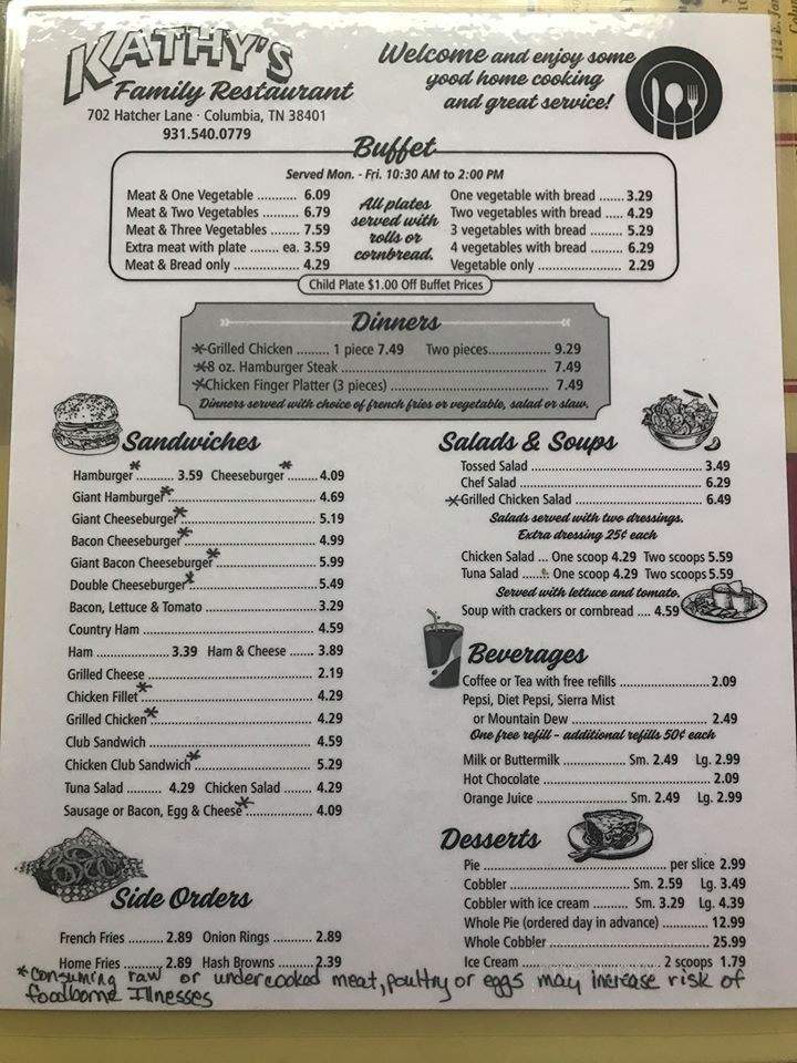 Kathy's Family Restaurant - Columbia, TN