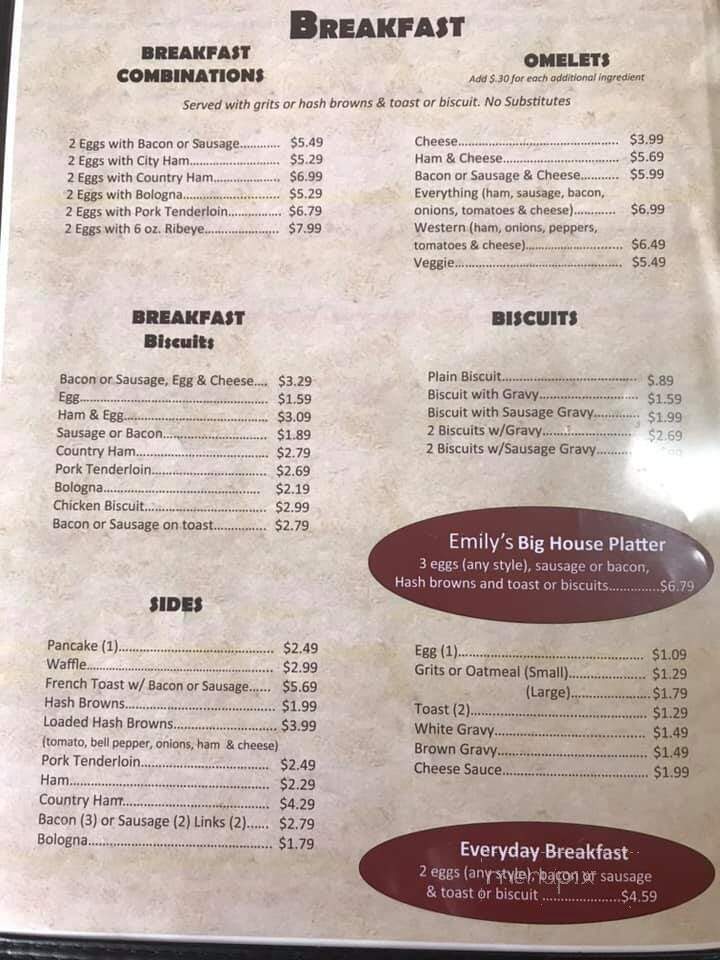 Emily's Bakery & Restaurant - Ripley, TN