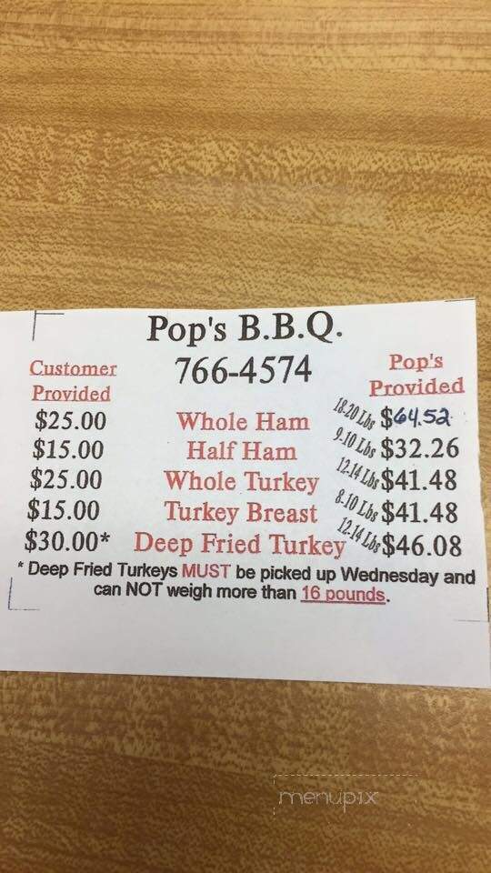 Pop's Barbeque - Florence, AL