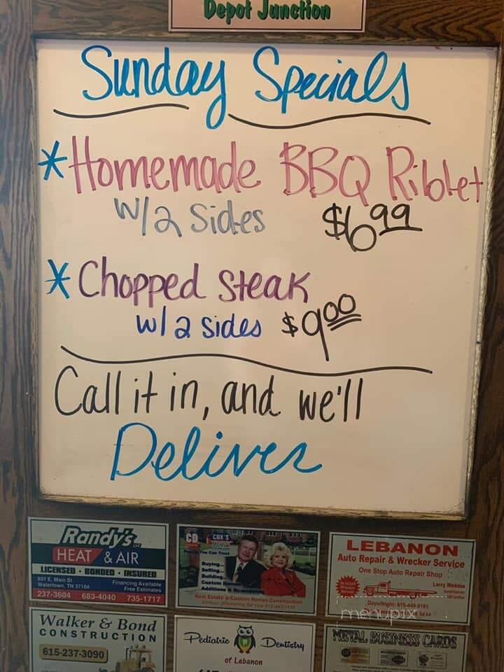 Depot Junction Cafe - Watertown, TN