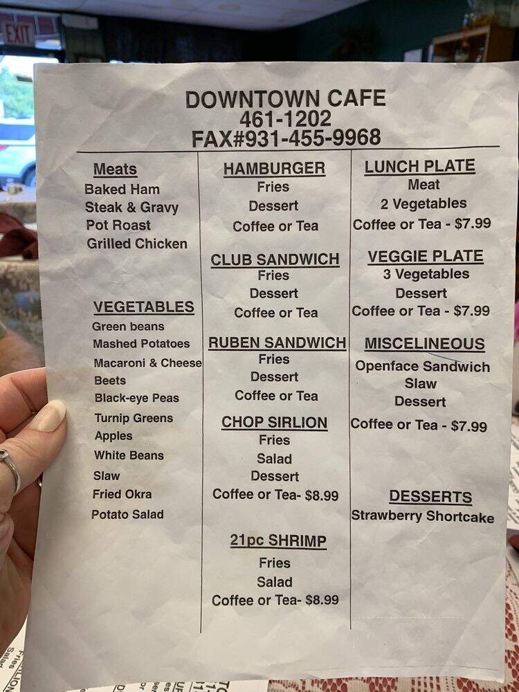 Downtown Cafe - Tullahoma, TN