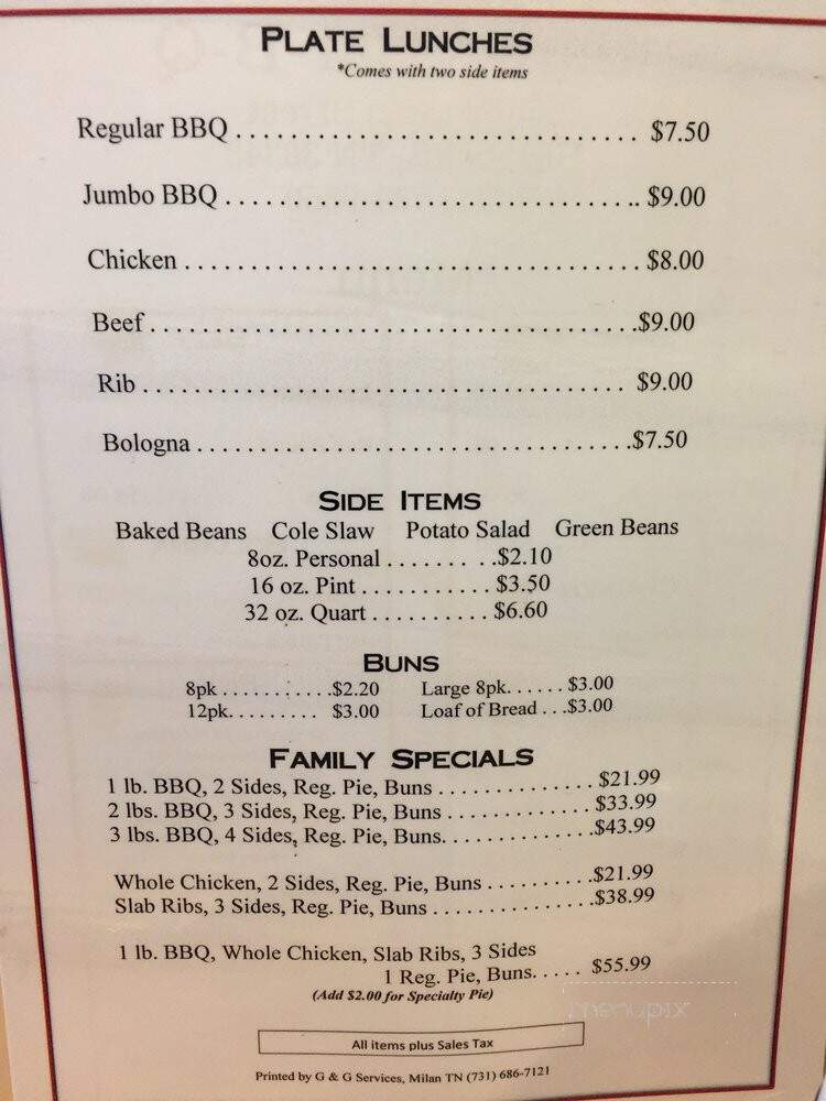 Sam's Bar-B-Q - Humboldt, TN