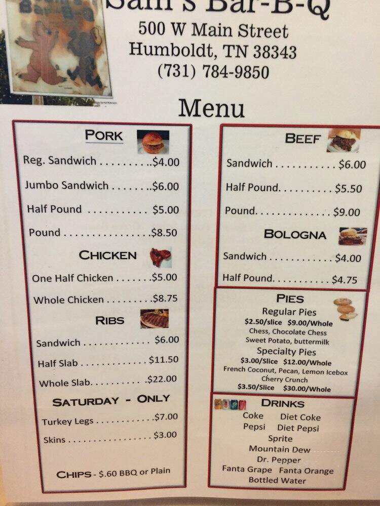 Sam's Bar-B-Q - Humboldt, TN