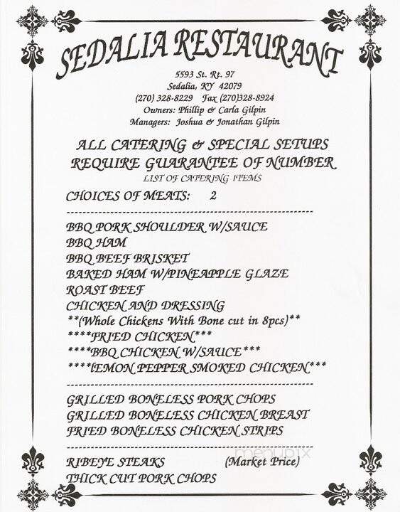 Sedalia Restaurant - Sedalia, KY