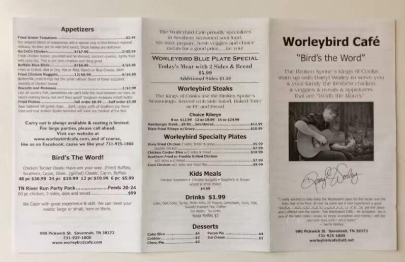 Worleybird Cafe - Savannah, TN