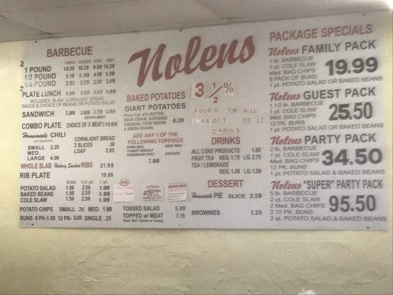 Nolens Barbecue II - Columbia, TN