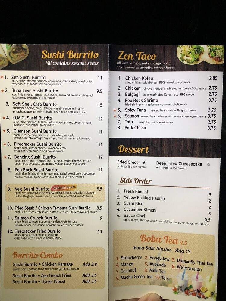 Zen Ramen & Sushi Burrito - Gainesville, GA