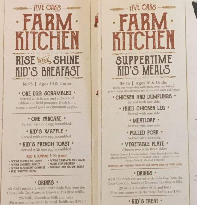 Five Oaks Farm Kitchen - Sevierville, TN