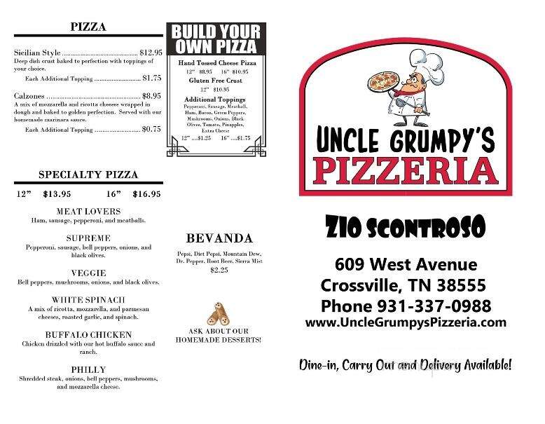 Uncle Grumpy's Pizzeria - Crossville, TN