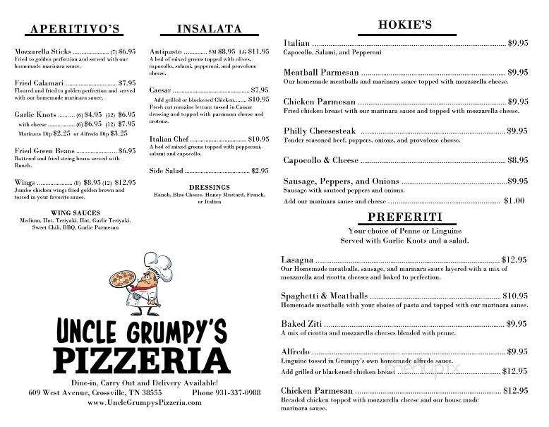 Uncle Grumpy's Pizzeria - Crossville, TN