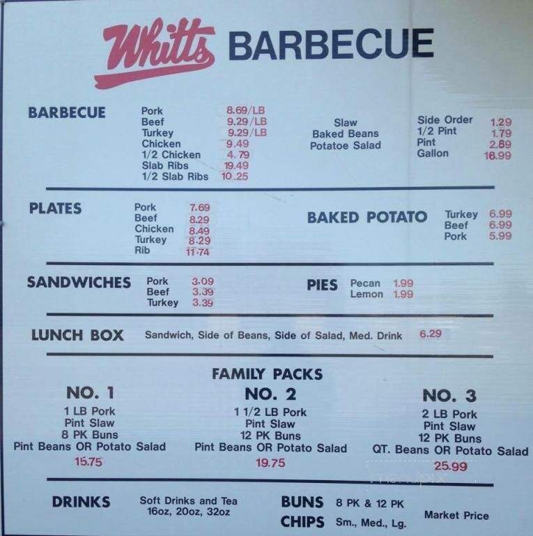 Whitt's Barbecue - Rogersville, AL