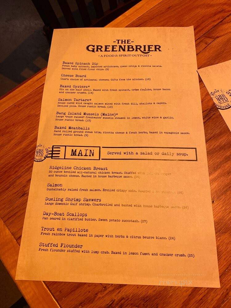 Greenbrier Restaurant - Gatlinburg, TN
