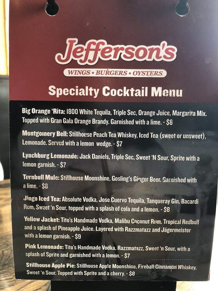 Jefferson's Restaurant - Fairview, TN