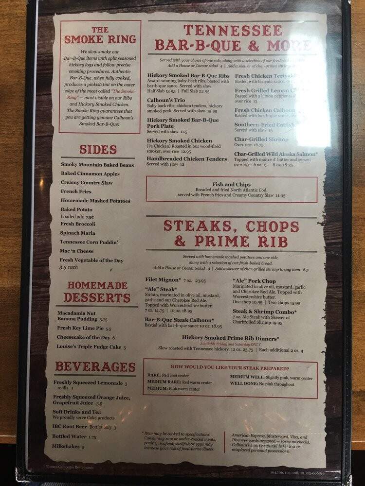 Calhoun's Restaurant - Gatlinburg, TN