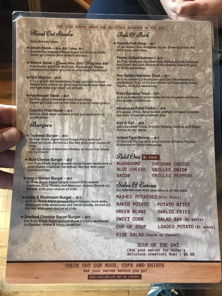 Trailhead Restaurant - Townsend, TN