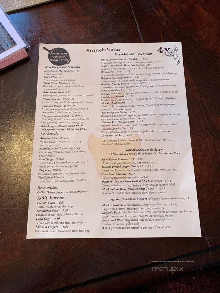 The Mockingbird Restaurant - Spring Hill, TN