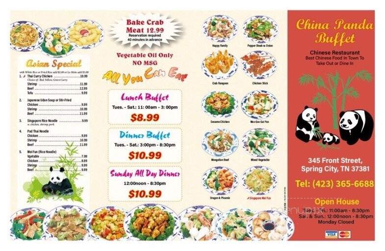 China Panda Restaurant - Spring City, TN