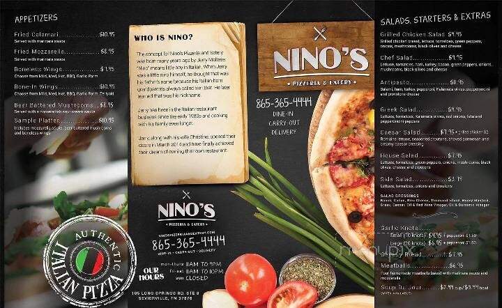 Nino's Pizzeria & Eatery - Sevierville, TN