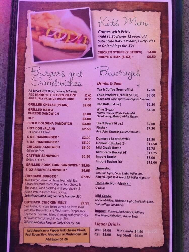 Tammy's Outback Restaurant - Fayetteville, TN