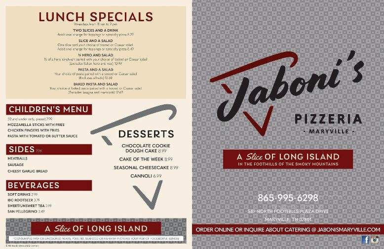 Jaboni's Pizzeria - Maryville, TN