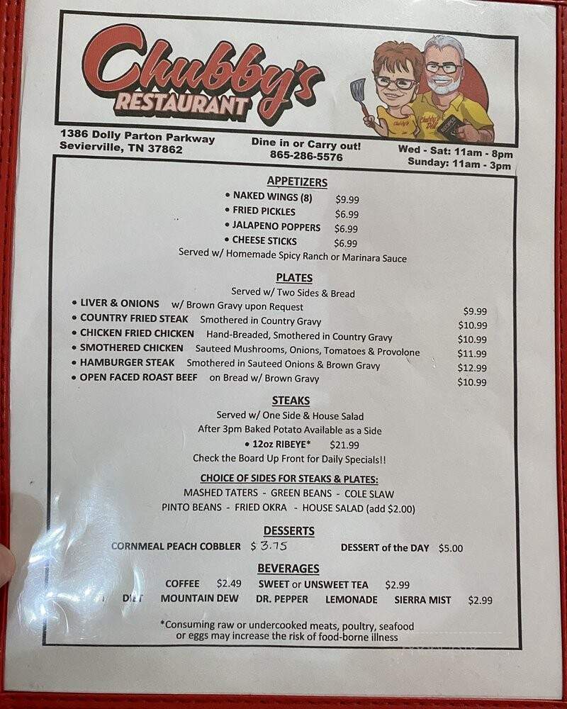 Chubby's Restaurant - Sevierville, TN