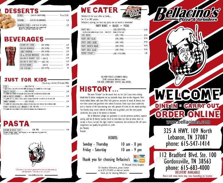 Bellacino's Pizza and Grinders - Lebanon, TN