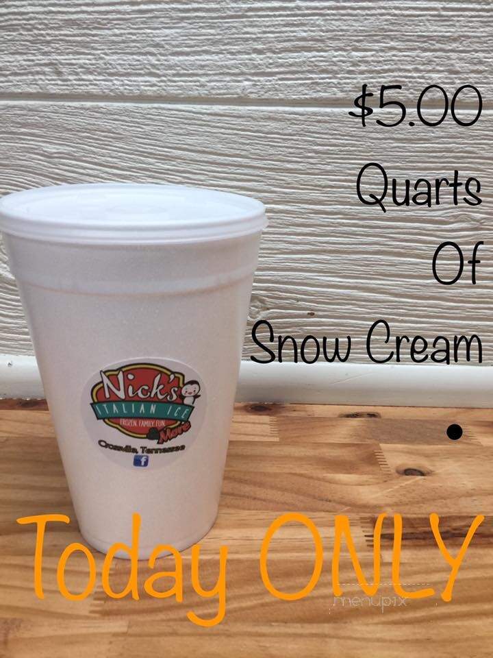 Nick's Italian Ice - Crossville, TN