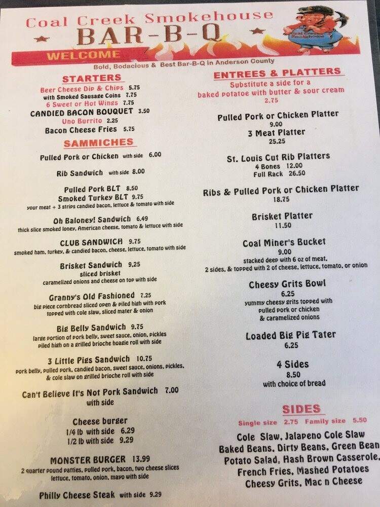 Coal Creek Smokehouse - Rocky Top, TN