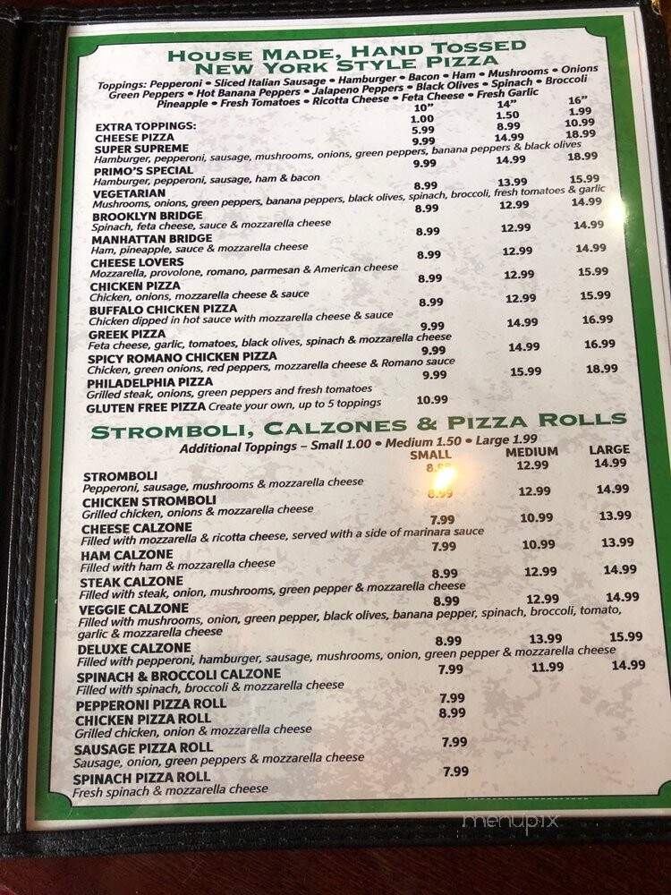 Primo's Italian Ristorante - Unicoi, TN