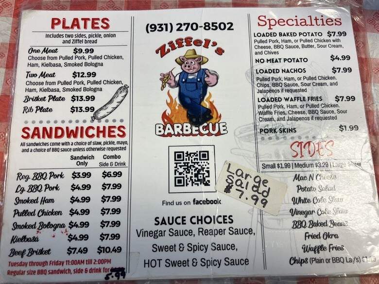 Ziffel's Barbecue - Lewisburg, TN