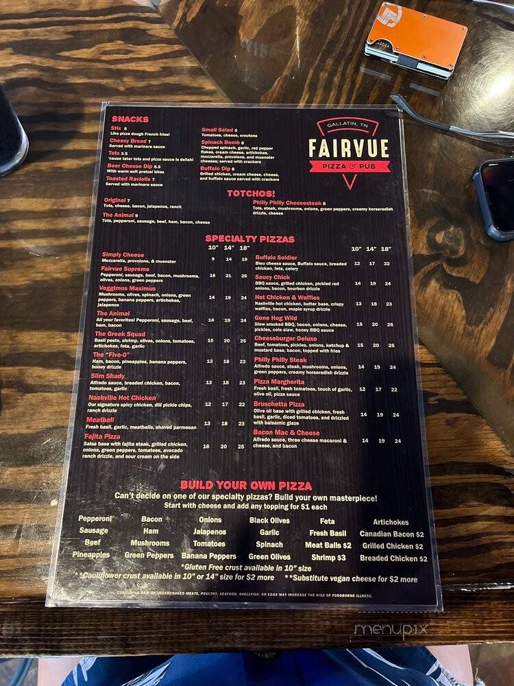 Fairvue Pizza & Pub - Gallatin, TN