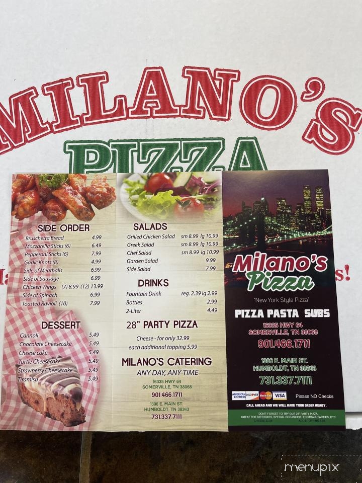 Milano's Pizza - Somerville, TN