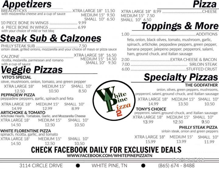 White Pine Pizza 2 - White Pine, TN