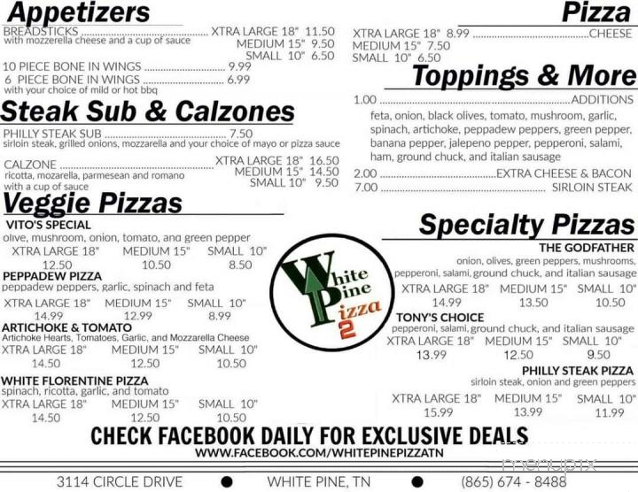 White Pine Pizza 2 - White Pine, TN